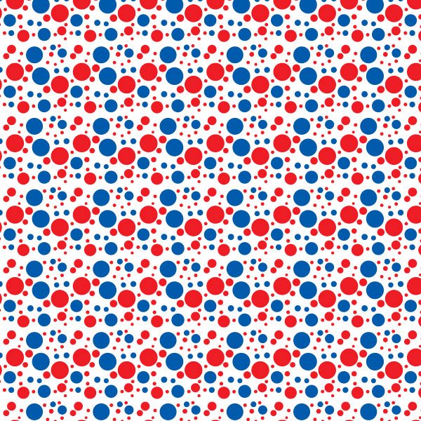 Custom Patterns Red, White & Blue 12" x 18" HTV Sheet