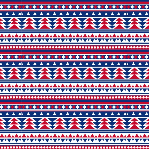 Custom Patterns Red, White & Blue 18" x 36" Decal Sheet