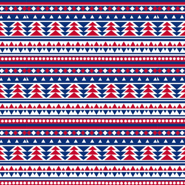 Custom Patterns Red, White & Blue 12" x 18" Turbo Sheet