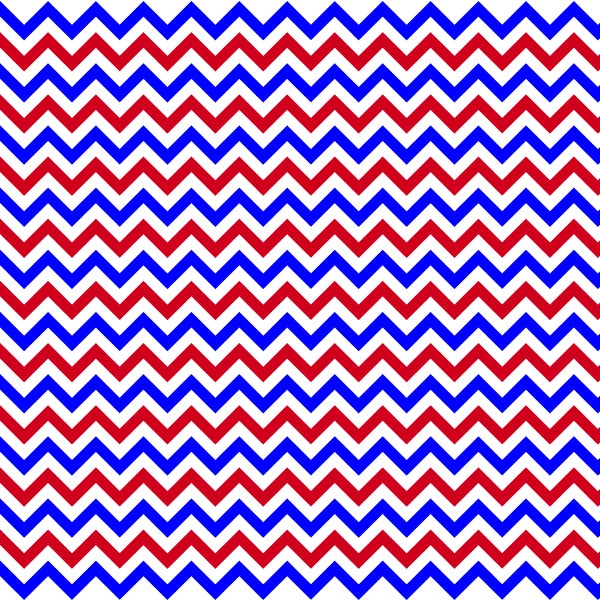 Custom Patterns Red, White & Blue 18" x 36" Decal Sheet