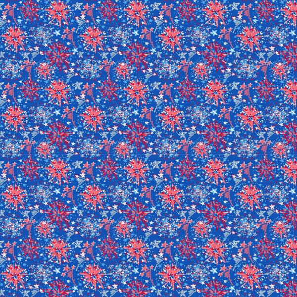 Custom Patterns Red, White & Blue 12" x 18" HTV Sheet