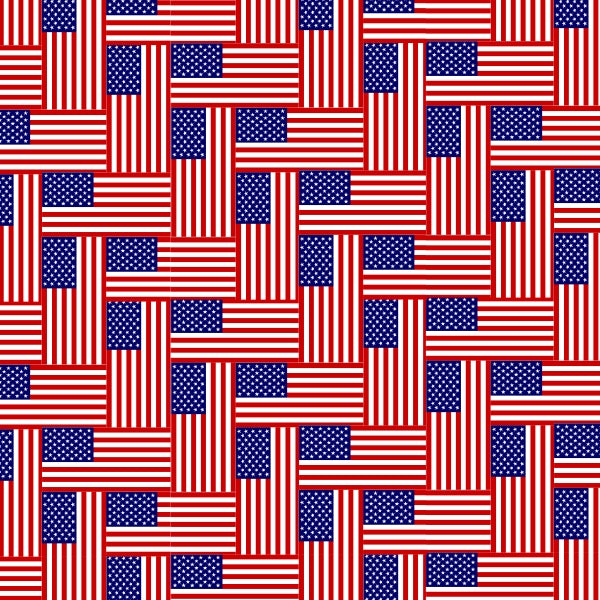 Custom Patterns Red, White & Blue 18" x 36" Decal Sheet