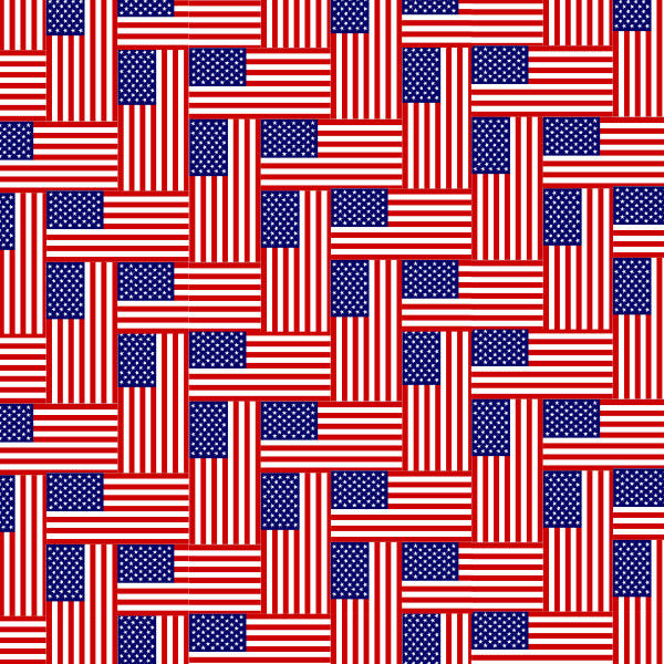 Custom Patterns Red, White & Blue 12" x 18" HTV Sheet