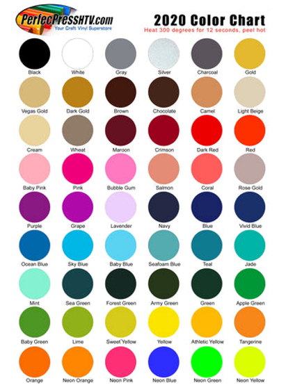 PerfecPress Soft Color Chart
