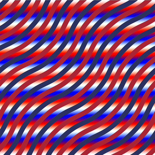 Custom Patterns Red, White & Blue 12" x 18" HTV Sheet