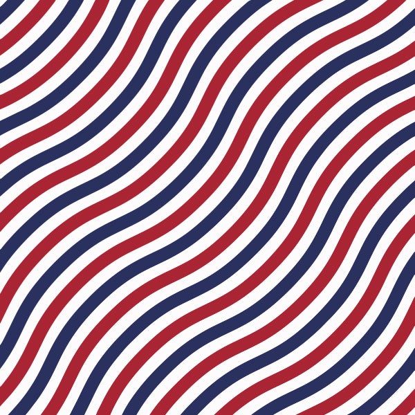 Custom Patterns Red, White & Blue 18" x 36" Decal Sheet