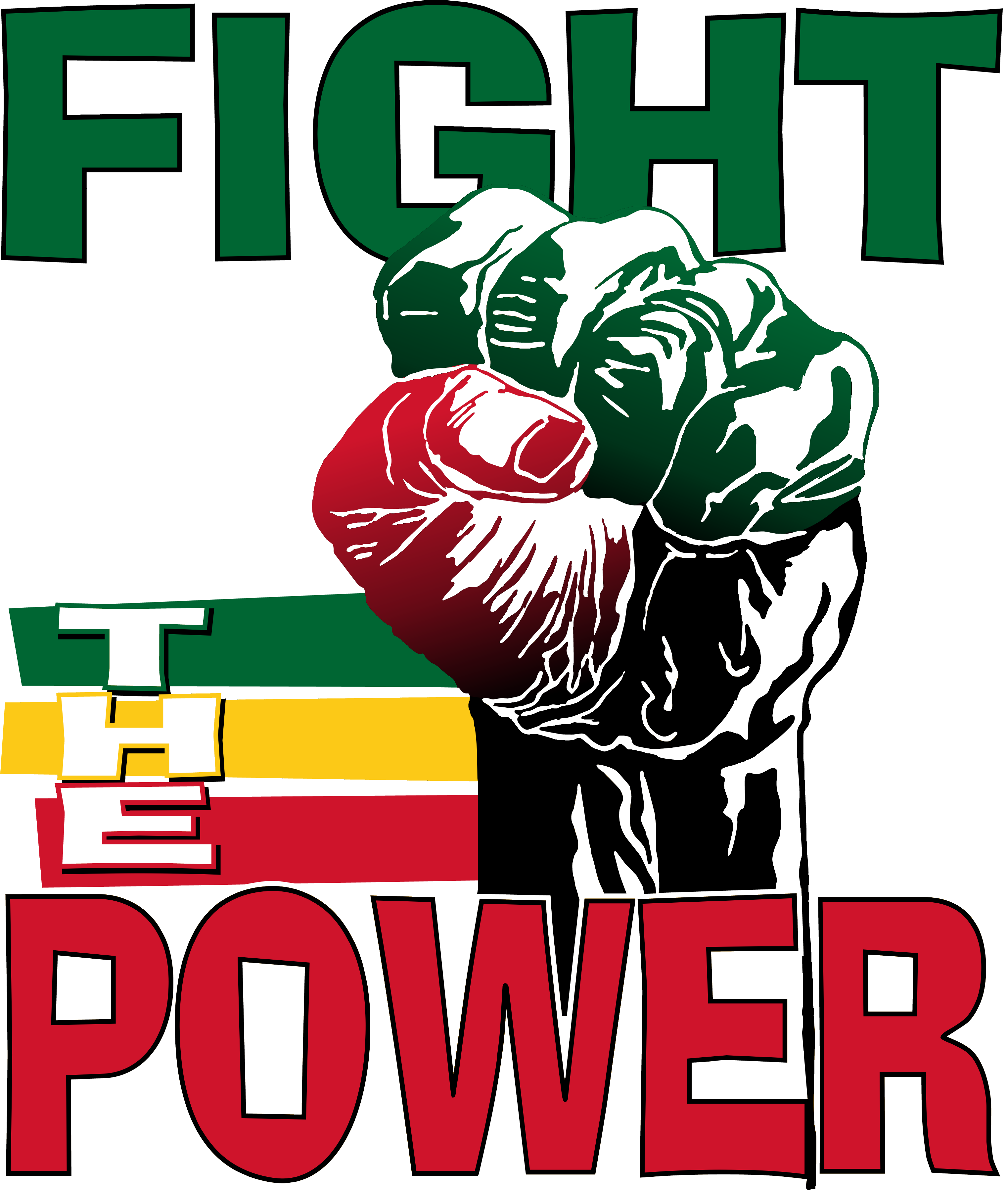 Fight The Power DTF Transfers