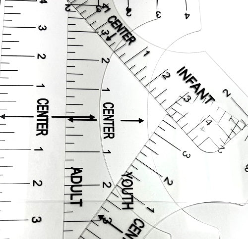Heat Press Center Alignment Rulers 4-PK | Printing Supplies ...