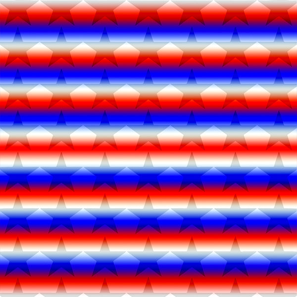 Custom Patterns Red, White & Blue 12" x 18" HTV Sheet