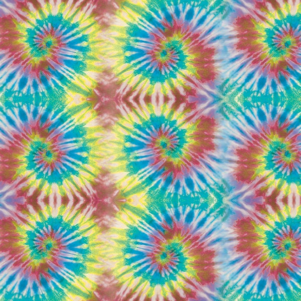 Custom Patterns Tie Dye 18" x 36" Decal Sheet