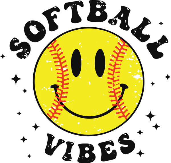 Softball Vibes DTF Transfers