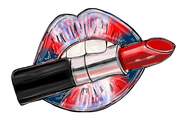 Lipstick Lips DTF Transfers